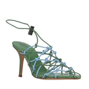 Gia Borghini green and blue heels